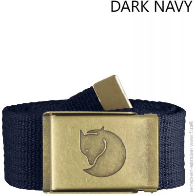  Fjallraven  Canvas Brass Belt 4 Dark Navy (1004-77297DN)