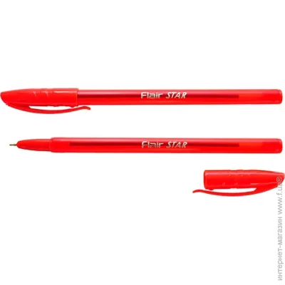 Flair Ручка кулькова Star 1188 червона Flair Ручка кулькова Star 1188 червона