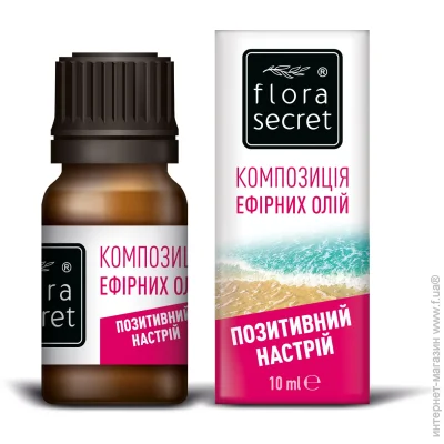 Жидкость для аромадиффузора Flora Secret Аромакомпозиция Позитивний настрій 10 мл Жидкость для аромадиффузора Flora Secret Аромакомпозиция Позитивний настрій 10 мл