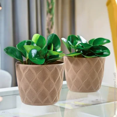 Горщик Form-Plastic Вазон пластиковий Flow-13 круглий 1,14 л бежевий (5010-051) Горщик Form-Plastic Вазон пластиковий Flow-13 круглий 1,14 л бежевий (5010-051)