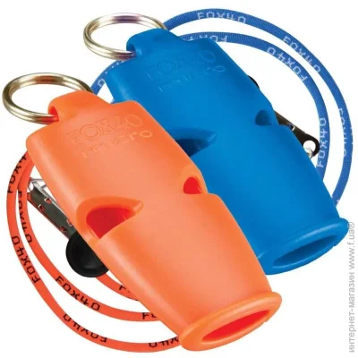 FOX Original Whistle Micro Safety 2 Pack (9512-2908-ONE SIZE)