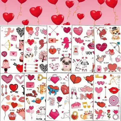 Fresh Tattoo    " 1" Love-tattoo-mini-set-1-10, 12  7  10 