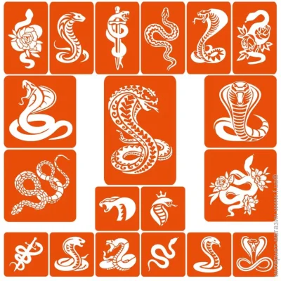Fresh Tattoo     "쳿 -  " snakes-big-mix 19 