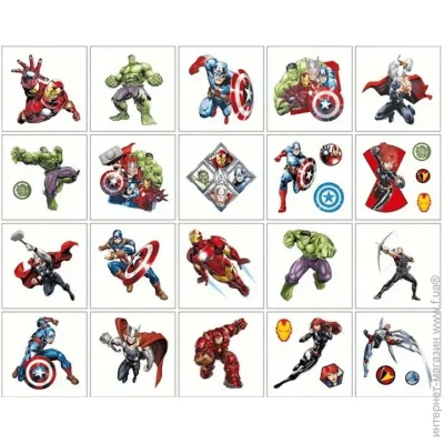 Fresh Tattoo    " " superheroes-20-01  55 