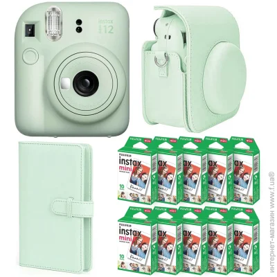  Fujifilm   Instax Mini 12,  100 , ,  108   (NABMINI1208GREEN)