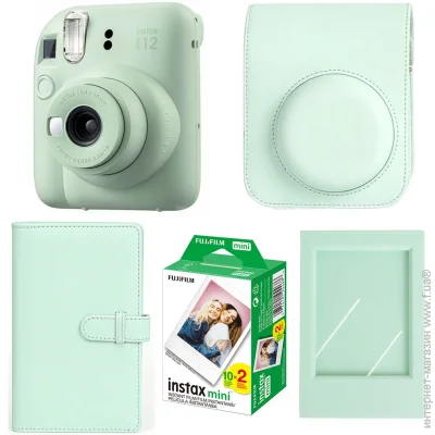  Fujifilm   Instax Mini 12,  20, ,  108 ,   (NABMINI1205GREEN)