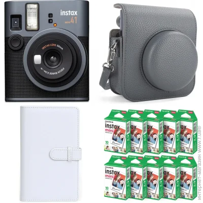 Fujifilm    Instax Mini 41,  100 , ,   108  ѳ (NAB_MINI41_100_GRAY)