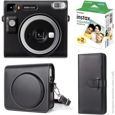  Fujifilm    Instax Square SQ40,  20 , ,  80   (NABSQ40_01_BLACK)