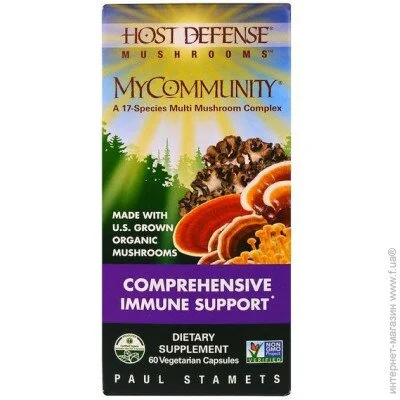   Fungi Perfecti MyCommunity 17 Mushroom Complex 60 Veg Caps FPI-03812 (000001433)