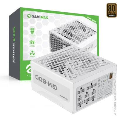   Gamemax GM-800 800W White