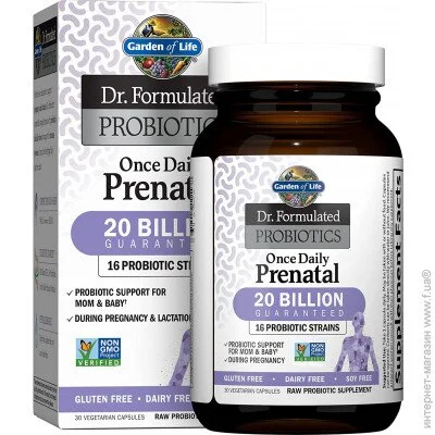   Garden Of Life Dr. Formulated Probiotics Once Daily Prenatal 20 Billion 30  (4384303863)