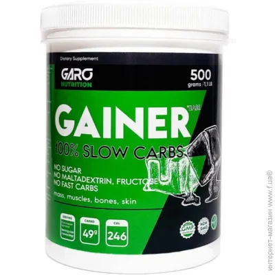  Garo Nutrition Gainer Base 500 g /8 servings/ Strawberry (000022505)