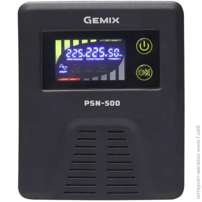    Gemix PSN-500 500VA/300W LCD 1xSchuko