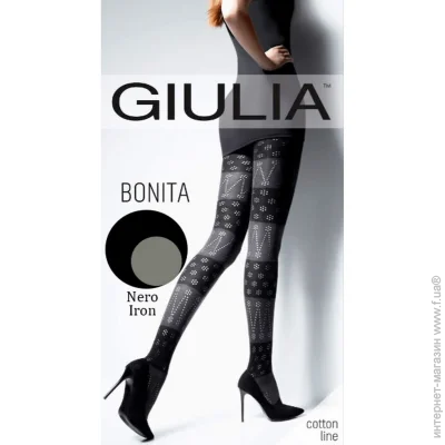 Giulia Теплі колготки без шортиків BONITA 150 (3) - Giulia - BONITA 150 (3) - 4-L - Nero/Iron (8581) Giulia Теплі колготки без шортиків BONITA 150 (3) - Giulia - BONITA 150 (3) - 4-L - Nero/Iron (8581)