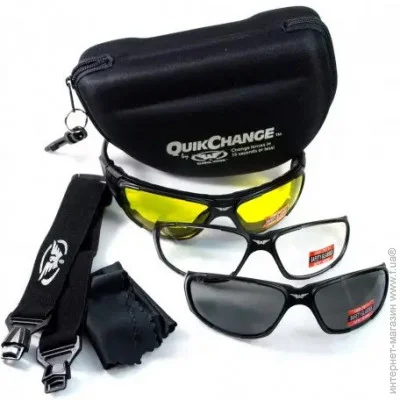 Тактичні окуляри Global Vision Окуляри захисні із змінними лінзами QuikChange Kit Тактичні окуляри Global Vision Окуляри захисні із змінними лінзами QuikChange Kit