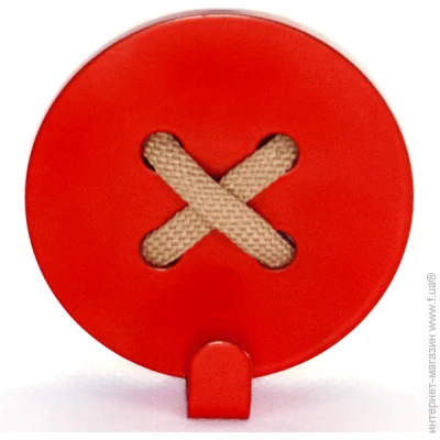  Glozis Button Red H-024 8  8