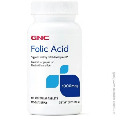   GNC   Folic Acid 100  (4384303358)