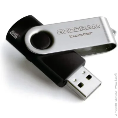  USB 2.0 Goodram Twister 16GB Black (UTS2-0160K0R11)