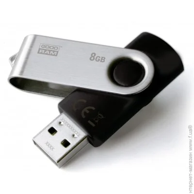  USB 2.0 Goodram Twister 8GB Black (UTS2-0080K0R11)