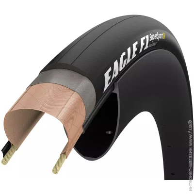 Goodyear  700x25 25-622 Eagle F1 SuperSport R Tubeless Complete Folding 150 tpi Black (1084-TIR-41-47)