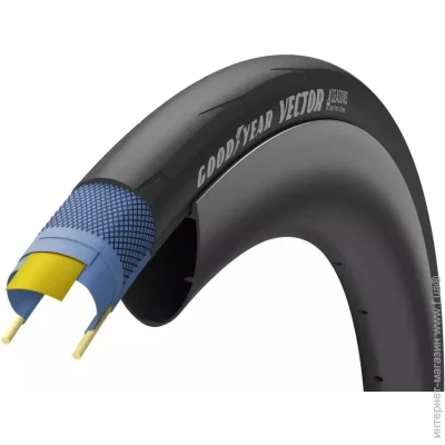 Goodyear  700x25C 25-622 Vector 4Seasons Tubeless Complete Folding 120 tpi (1084-TIR-79-71)