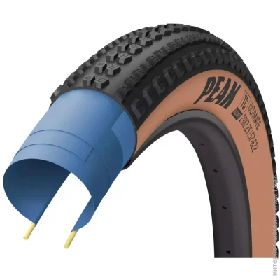 Goodyear  700x45 45-622 Peak Ultimate Tubeless Complete Black/Tan (1084-TIR-96-84)