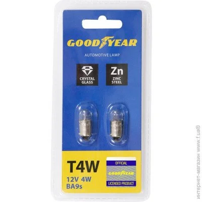    Goodyear T4W 12V 4W BA9s ( 2 ) (GY012203)