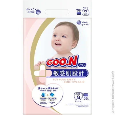  ϳ Goo.n Plus  M (6-11 ) 56 