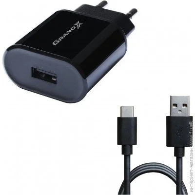   Grand-X CH-15T Black + USB Type C