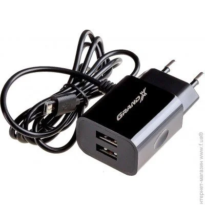   Grand-X CH-35 Black + microUSB