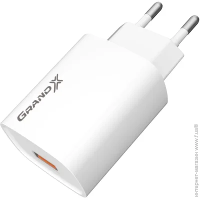   Grand-X Quick Charge QC3.0 3.6V-6.5V 3A, 6.5V-9V 2A, 9V-12V 1.5A USB (CH-550W)