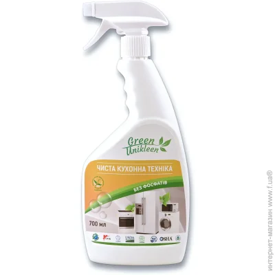 Засіб Green Unikleen Спрей для миття кухонної техніки Чистий кухонна техніка 0,7л Засіб Green Unikleen Спрей для миття кухонної техніки Чистий кухонна техніка 0,7л
