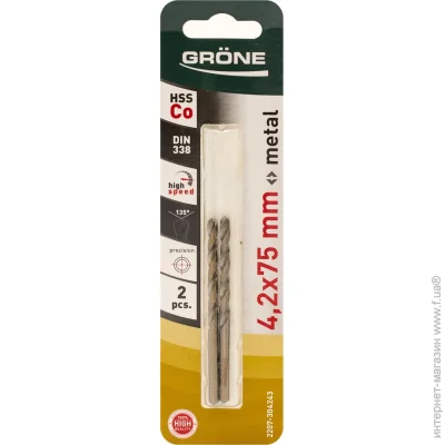    Grone    4,2x75  HSS-Co 2 . 2207-304243