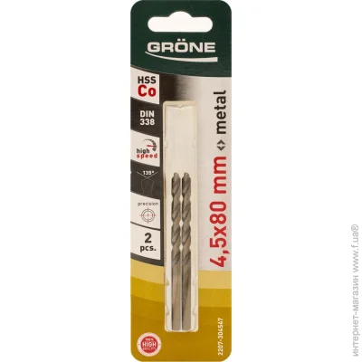    Grone    4,5x80  HSS-Co 2 . 2207-304547