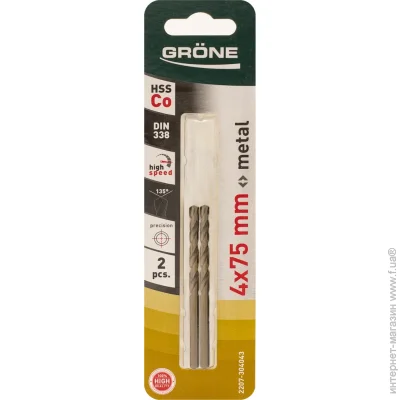    Grone    4x75  HSS-Co 2 . 2207-304043