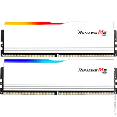   G.skill 32 GB (2x16GB) DDR5 6400 MHz Ripjaws M5 RGB White (F5-6400J3239G16GX2-RM5RW)