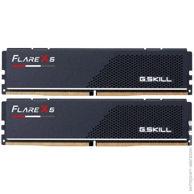   G.skill Flare X5 black DDR5-6000 64GB (2x32GB) CL36-36-36-96 1.35V Intel XMP AMD EXPO (F5-6000J3636F32GX2-FX5)