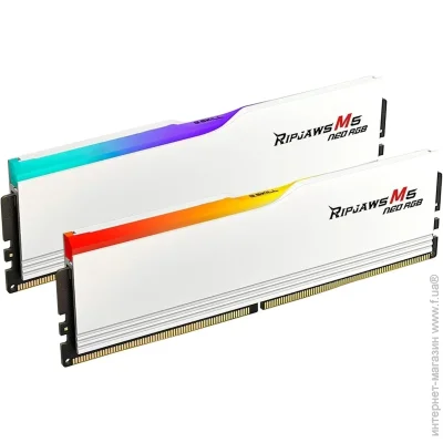   G.skill Ripjaws M5 Neo RGB White DDR5-6000 64GB (2x32GB) 30-40-40-96 1.4V AMD EXPO (F5-6000J3040G32GX2-RM5NRW)