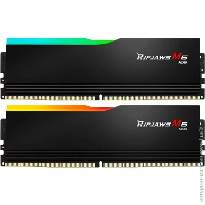   G.skill Ripjaws M5 RGB Black DDR5-6400 32GB (2x16GB) CL36-48-48-102 1.35V Intel XMP (F5-6400J3648F16GX2-RM5RK)