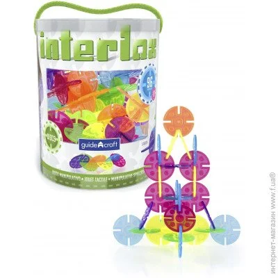   Guidecraft Interlox Discs (G16834) 96 .