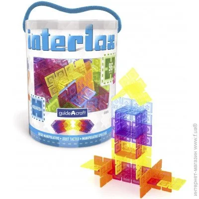   Guidecraft Interlox Squares(G16835) 96 .