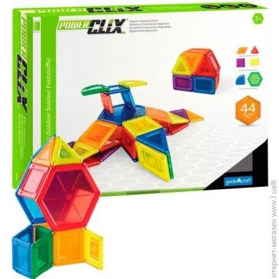   Guidecraft PowerClix Solids (G9421) 44 .