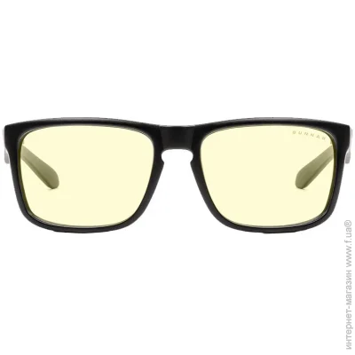     ' '  Gunnar Computer Eyewear Intercept Onyx Amber (INT-00101)