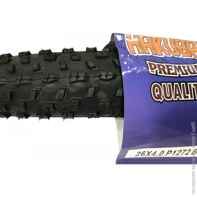 Hakuba Покрышка 26 Дюймов (26 x 4.0) на велосипед (Велосипедная) Резина Fatbike Design (0830/KB) Hakuba Покрышка 26 Дюймов (26 x 4.0) на велосипед (Велосипедная) Резина Fatbike Design (0830/KB)