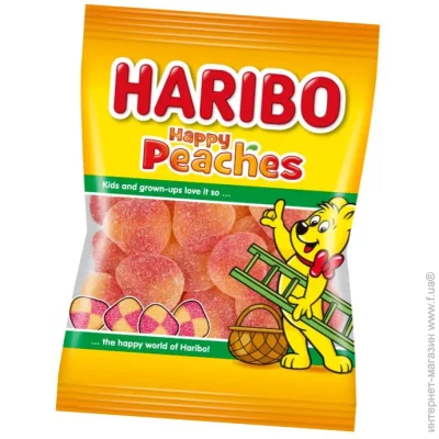 Haribo   Peach 100 
