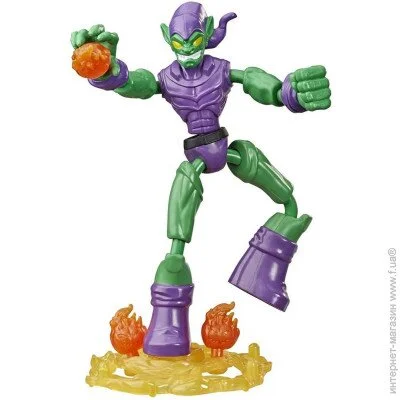 Hasbro    . (E8973 BEND AND FLEX GREEN GOBLIN)
