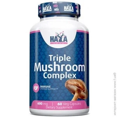   Haya Labs Triple Mushroom Complex 60 Veg Caps (000020349)
