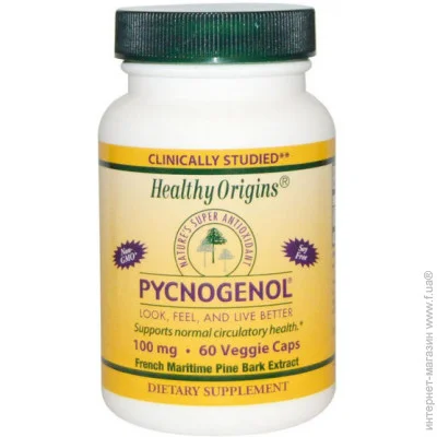   Healthy Origins Pycnogenol 100 mg 60 Caps (000001672)