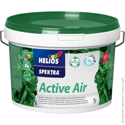 Helios Фарба інтер'єрна акрилатна Active Air мат 2л Helios Фарба інтер'єрна акрилатна Active Air мат 2л