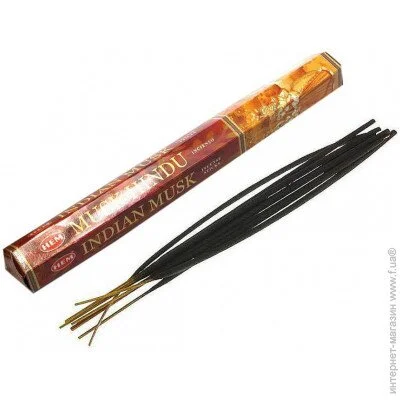 Аромапалички HEM Ароматичні палички Індійський Муск, Аромат для дому Пахощі (27660k) Аромапалички HEM Ароматичні палички Індійський Муск, Аромат для дому Пахощі (27660k)